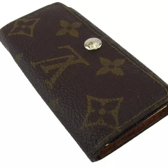Louis Vuitton Key Case Monogram Beige Monogram Canvas Authentic Used B1140